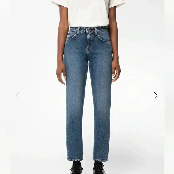 NWT Nudie Jeans Straight Sally Indigo Autumn Straight Leg - Picture 2 of 10